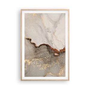 Póster en marco roble claro - En la frontera de los colores - 61x91 cm