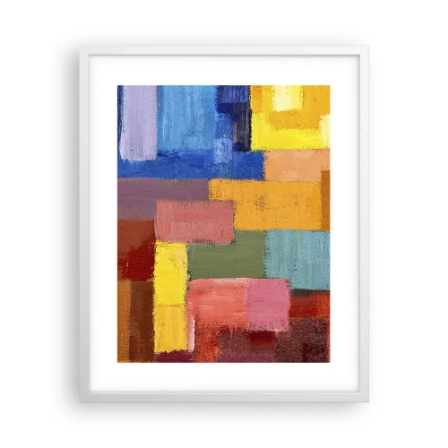 Póster en marco blanco - Cada una diferente, todas coloridas - 40x50 cm