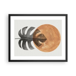 Póster en marco negro - Siempre el sol - 50x40 cm