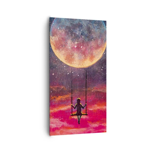 Cuadro sobre lienzo - Impresión de Imagen - Disfrutar de las nubes - 65x120 cm
