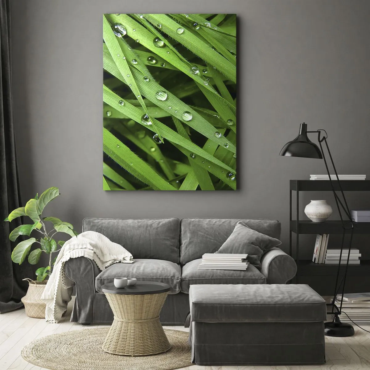 Cuadro sobre lienzo - Impresión de Imagen - Jugar al verde - 55x100 cm