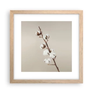 Póster en marco roble claro - En la fuente de la suavidad - 30x30 cm