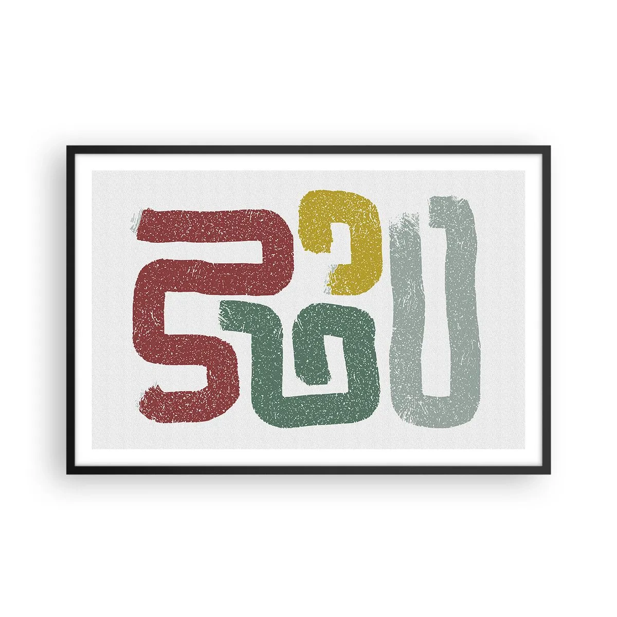 Póster en marco negro - En un idioma desconocido - 91x61 cm