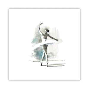 Póster - Encantada por un cisne - 30x30 cm