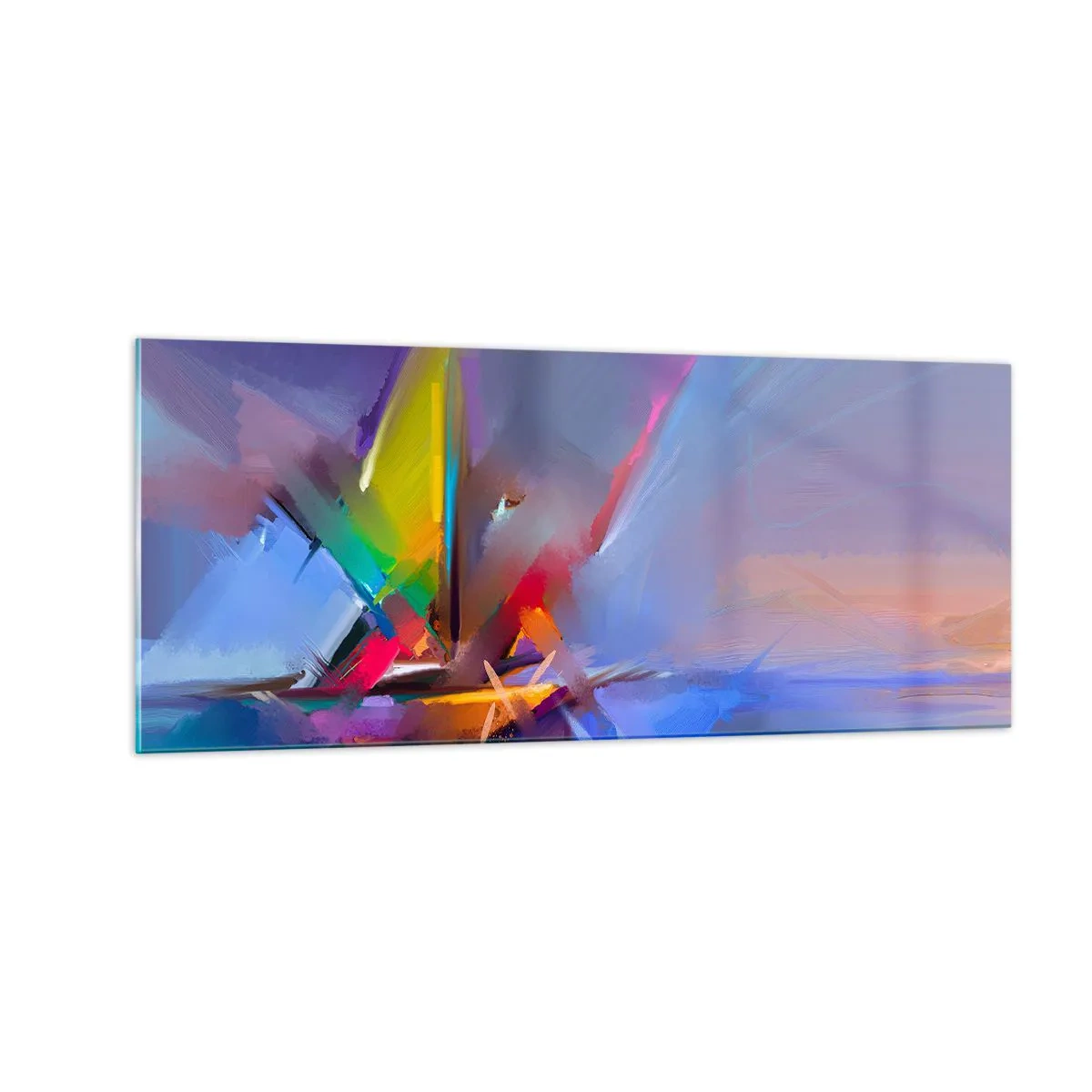 Cuadro sobre vidrio - Impresiones sobre Vidrio - Como un pájaro - 100x40 cm