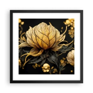 Póster en marco negro - Sutil fragilidad - 40x40 cm