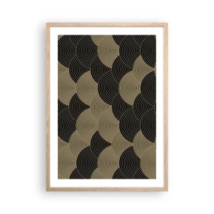 Póster en marco roble claro - Multiplicación de la unidad - 50x70 cm