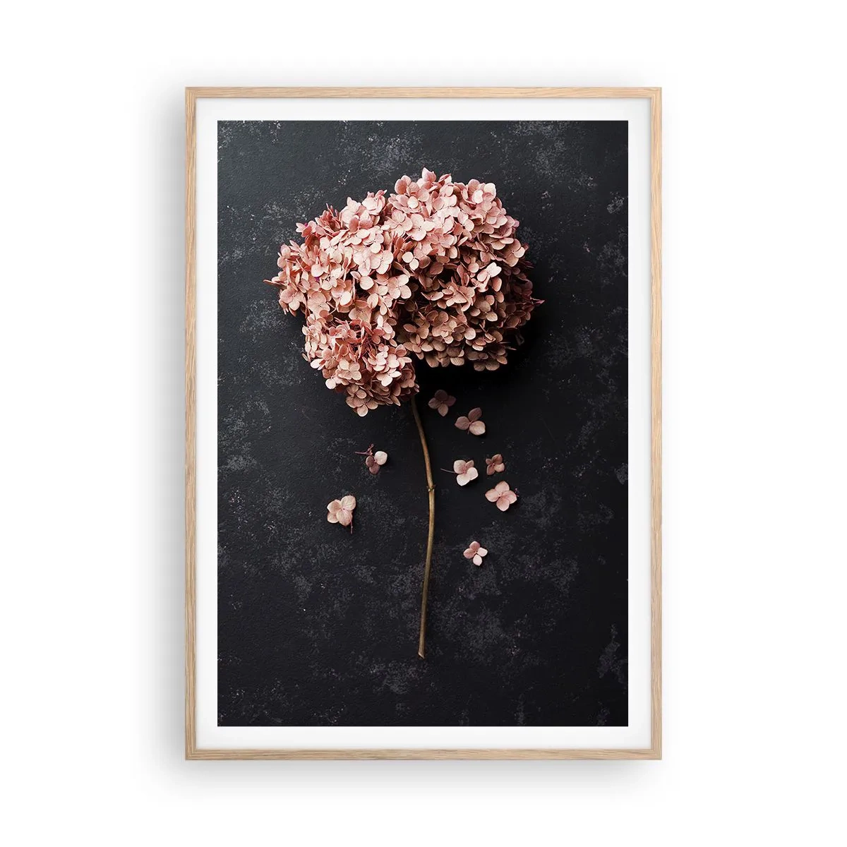 Póster en marco roble claro - Un signo verdaderamente romántico - 70x100 cm