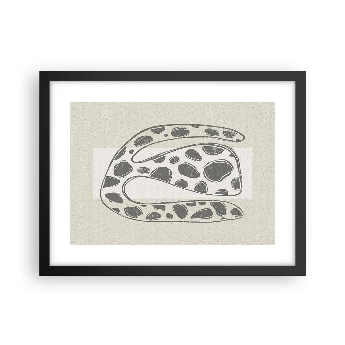 Póster en marco negro - Una criatura extraña - 40x30 cm