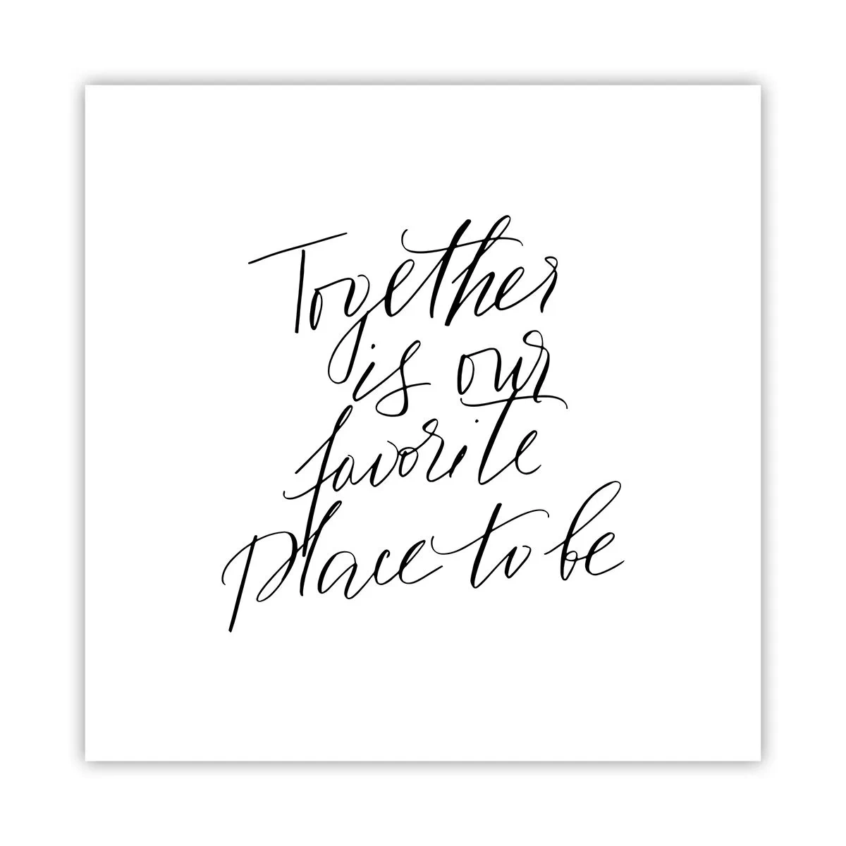 Póster - ¿Tú también lo sientes? - 60x60 cm