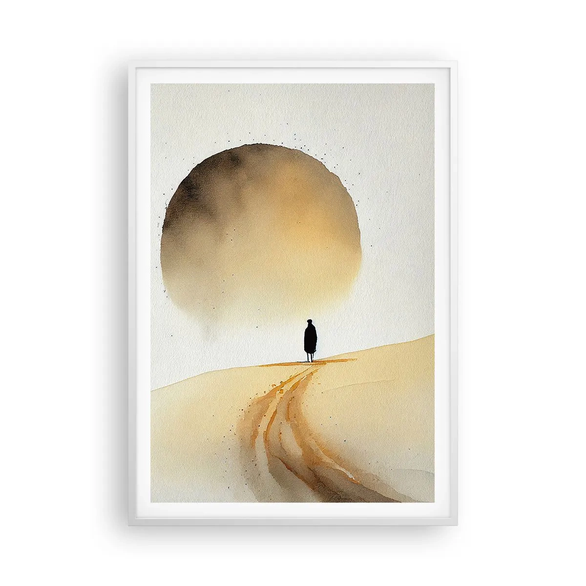 Póster en marco blanco - Siempre un anhelo - 70x100 cm