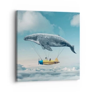 Cuadro sobre lienzo - Impresión de Imagen - ¿Por qué no? - 40x40 cm