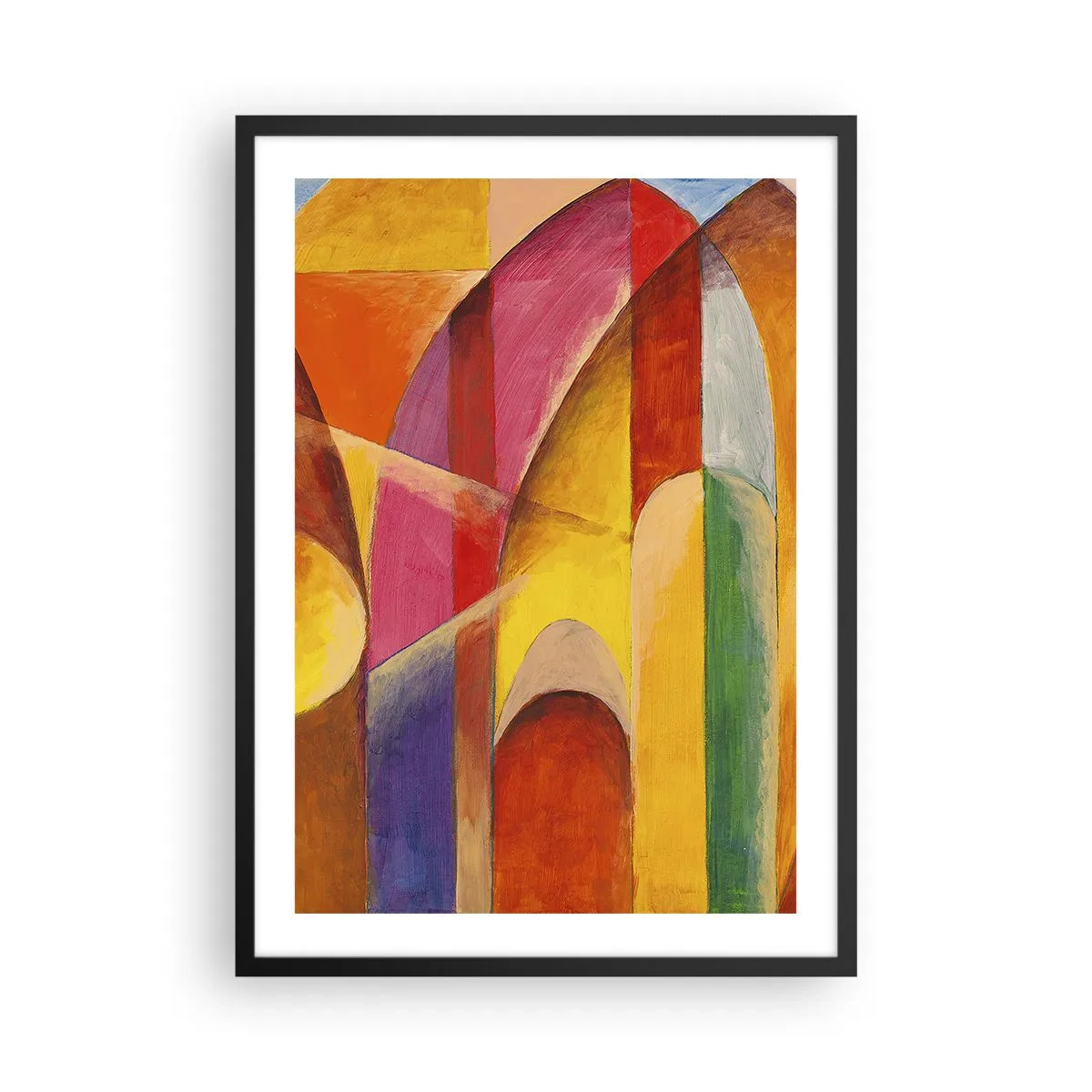 Póster en marco negro - Catedral del sol - 50x70 cm