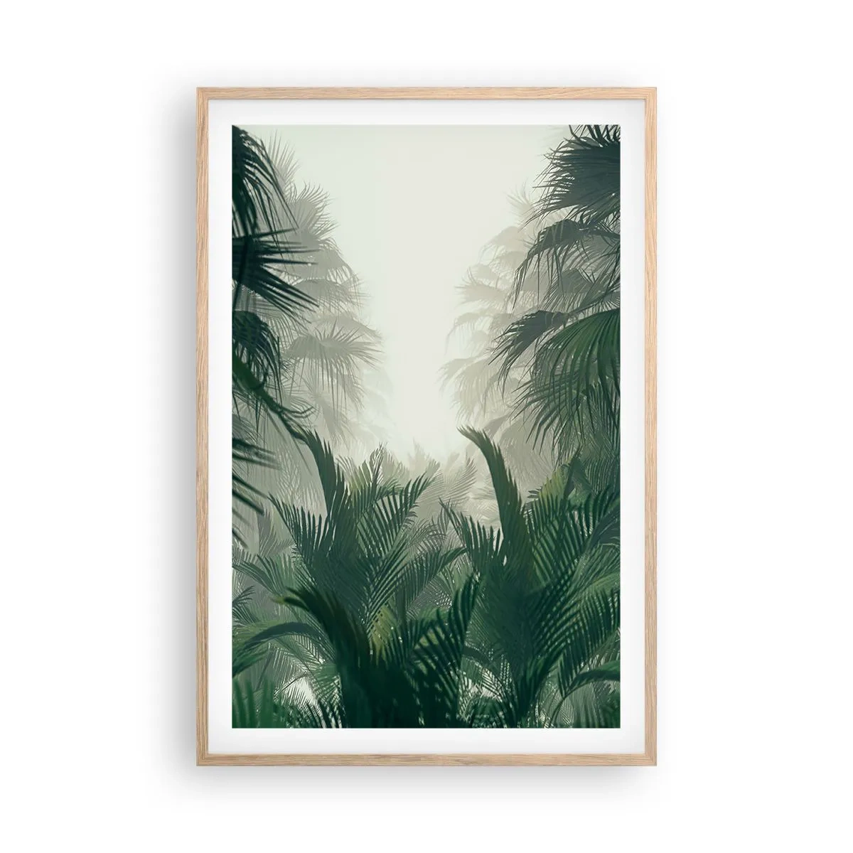 Póster en marco roble claro - Misterio tropical - 61x91 cm