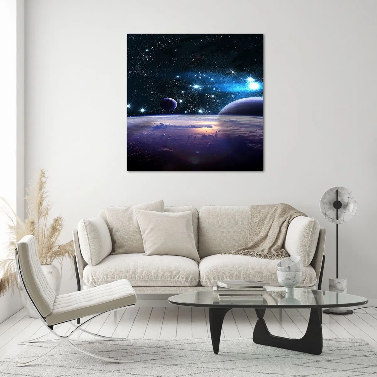 Cuadro sobre vidrio - Impresiones sobre Vidrio - ¿Sigues solo? - 60x60 cm