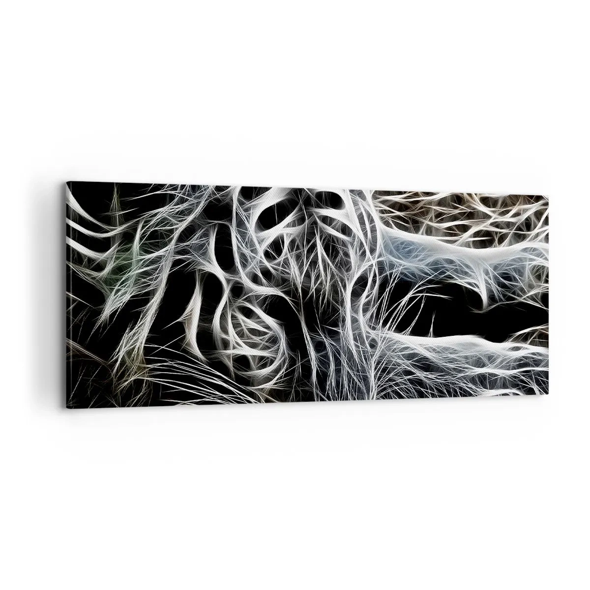 Cuadro sobre lienzo - Impresión de Imagen - Un estudio sobre la ligereza felina - 100x40 cm