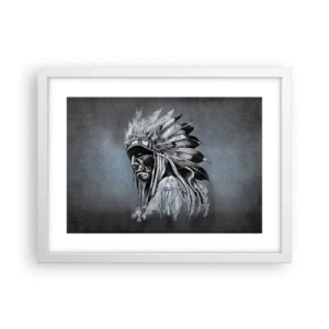 Póster en marco blanco - Regreso a las raíces - 40x30 cm