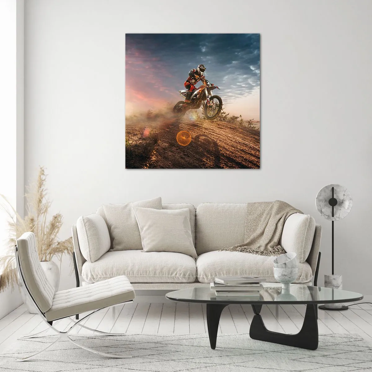 Cuadro sobre vidrio - Impresiones sobre Vidrio - A por la victoria - 40x40 cm