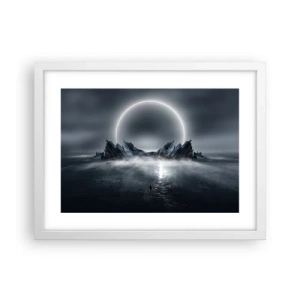 Póster en marco blanco - El final del cuento - 40x30 cm