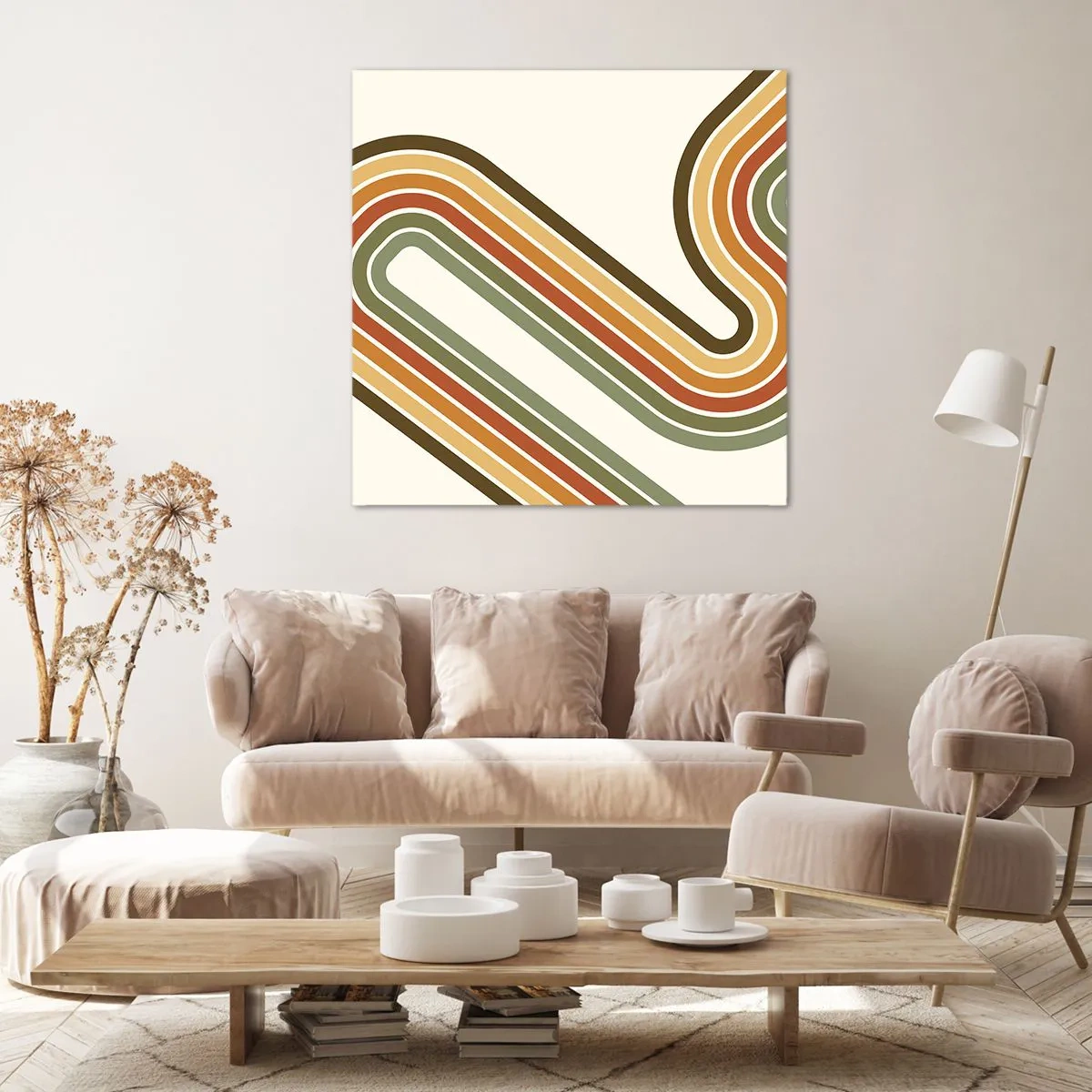 Cuadro sobre lienzo - Impresión de Imagen - Zigzagueando hasta su destino - 50x50 cm