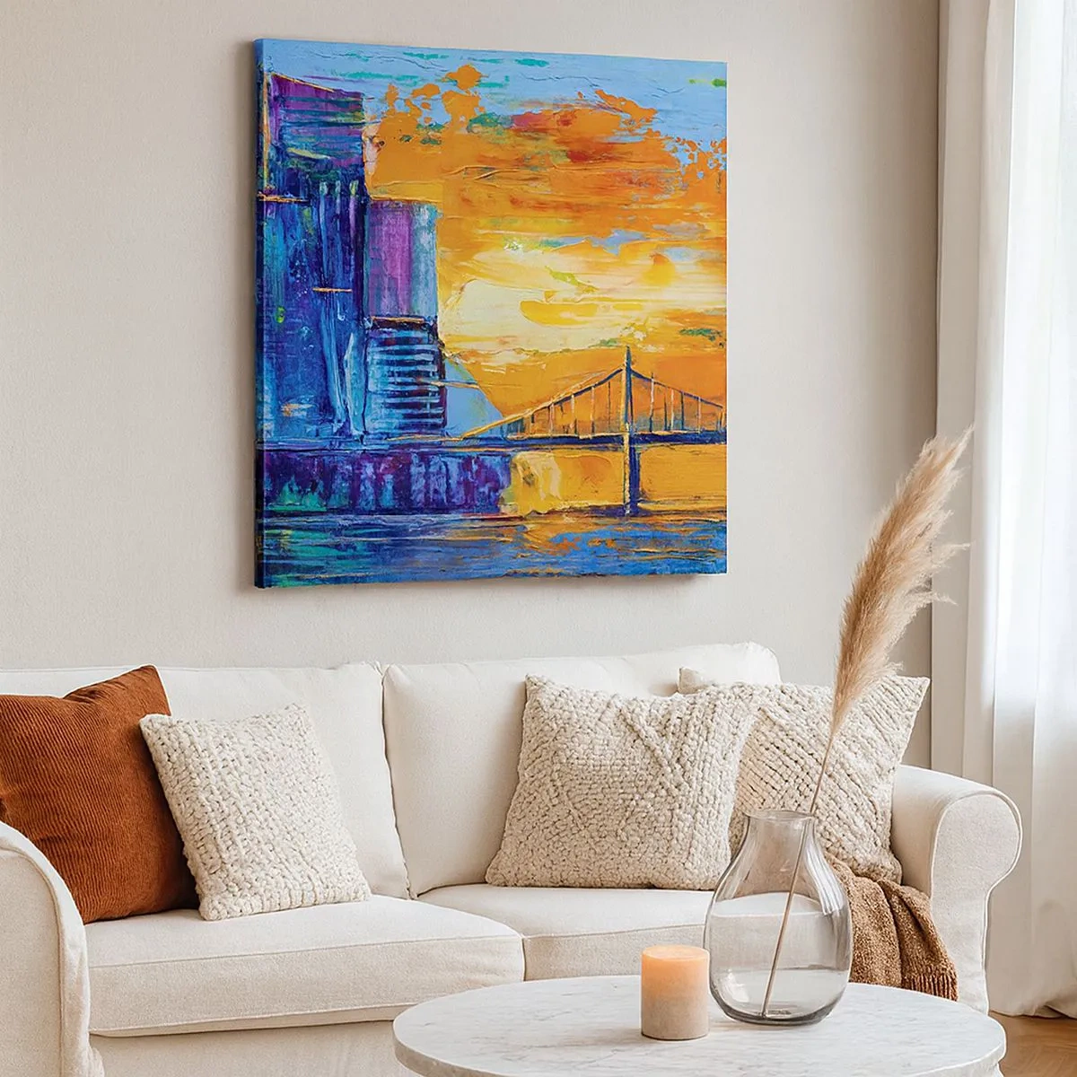 Cuadro sobre lienzo - Impresión de Imagen - Cultura y naturaleza - 30x30 cm