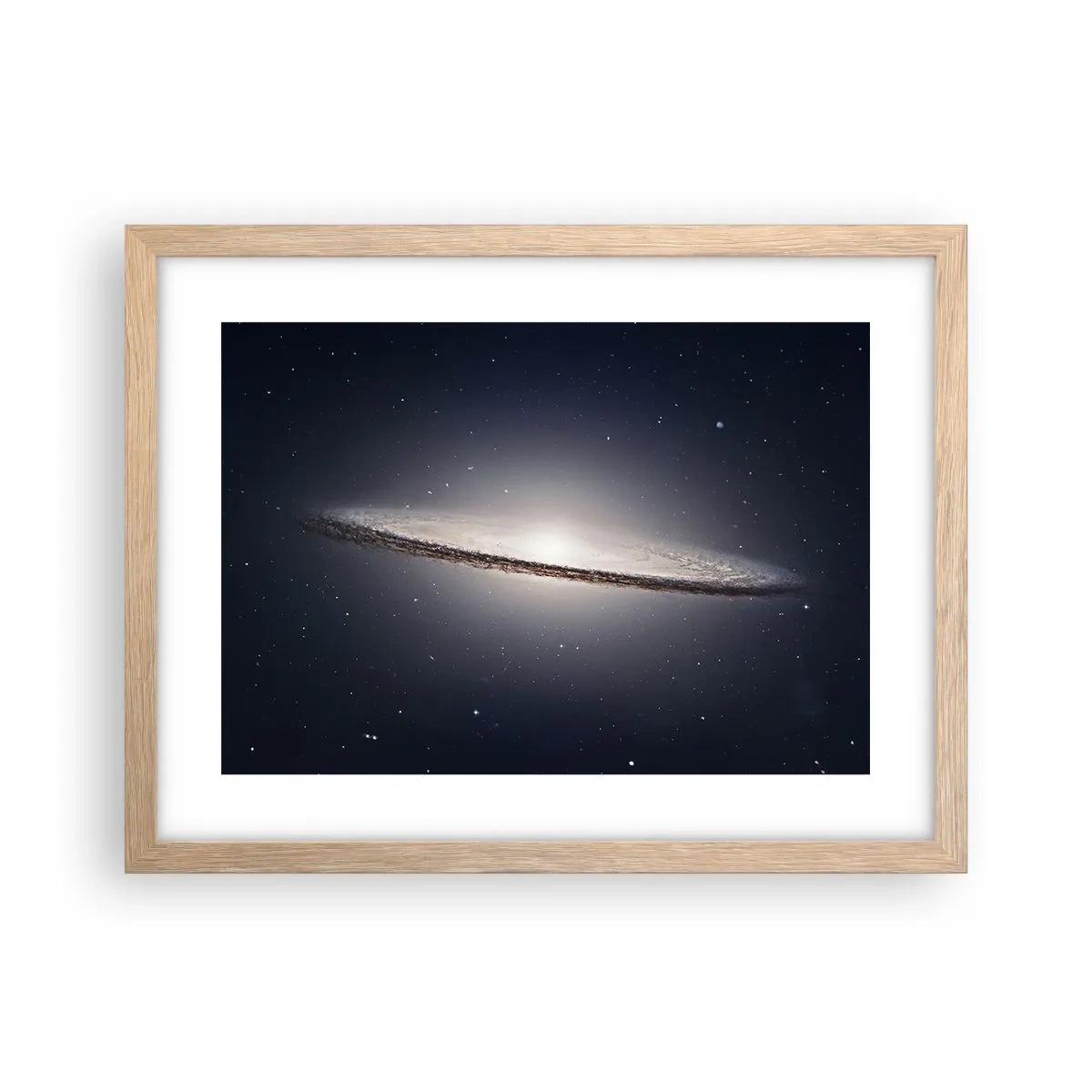 Póster en marco roble claro - Érase una vez en una galaxia muy, muy lejana.... - 40x30 cm