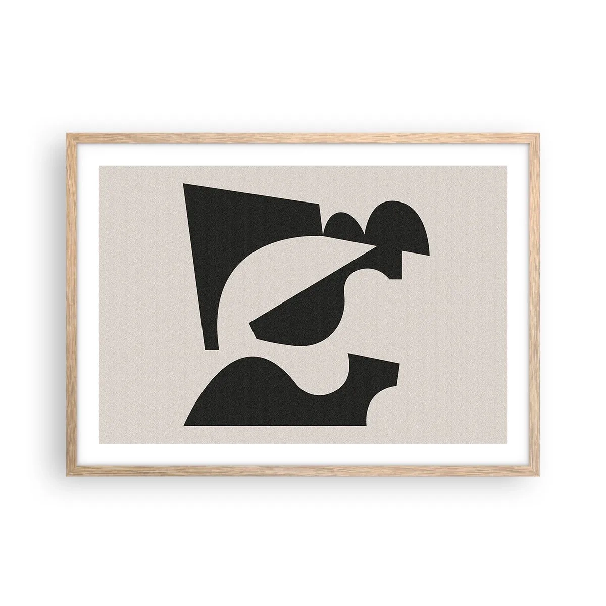Póster en marco roble claro - Para automontaje - 70x50 cm