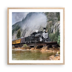 Póster en marco roble claro - ¿Adónde me llevas? - 60x60 cm