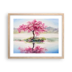 Póster en marco roble claro - Una celebración de la primavera - 50x40 cm