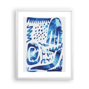 Póster en marco blanco - Vuelta a las raíces - 40x50 cm