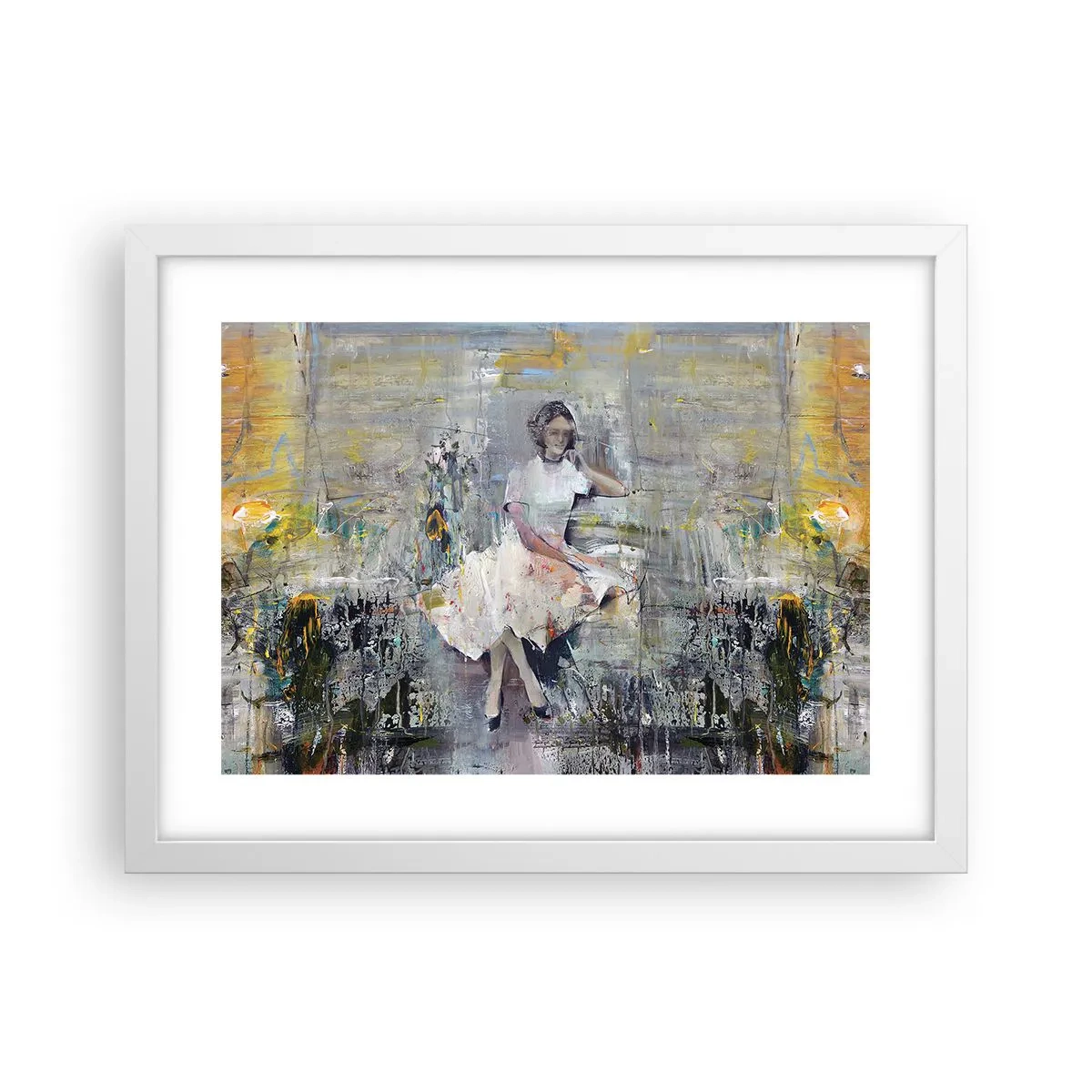 Póster en marco blanco - Clásica y moderna - 40x30 cm