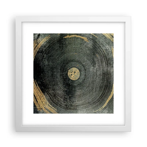 Póster en marco blanco - Cambio y perpetuidad - 30x30 cm