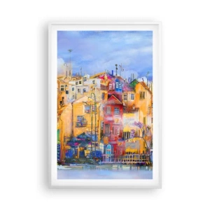 Póster en marco blanco - Estamos juntos - 61x91 cm