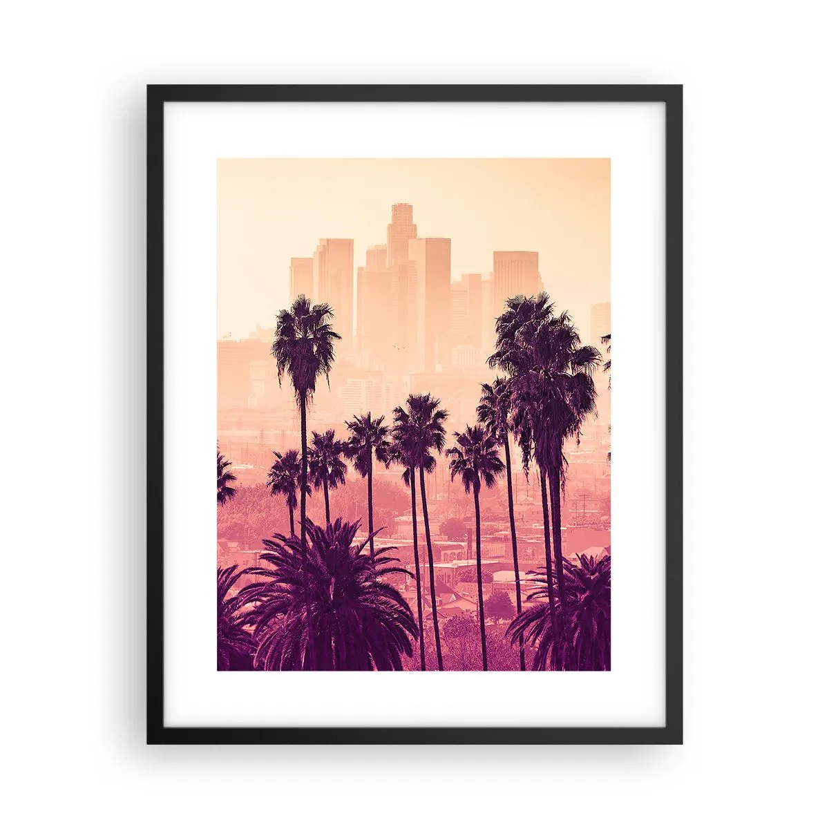 Póster en marco negro - El paisaje de California - 40x50 cm