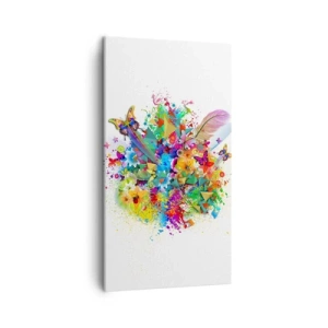 Cuadro sobre lienzo - Impresión de Imagen - Un ramo de alegría - 45x80 cm