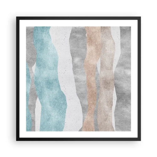 Póster en marco negro - Un estudio de la cercanía - 60x60 cm