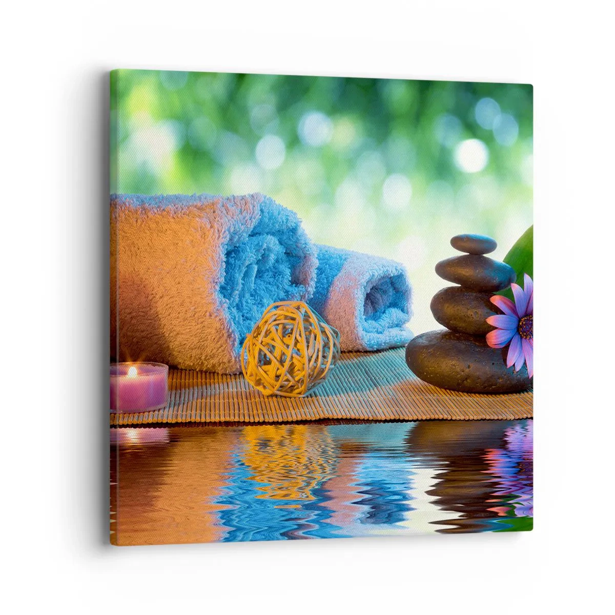 Cuadro sobre lienzo - Impresión de Imagen - Tiempo para el cuerpo - 40x40 cm