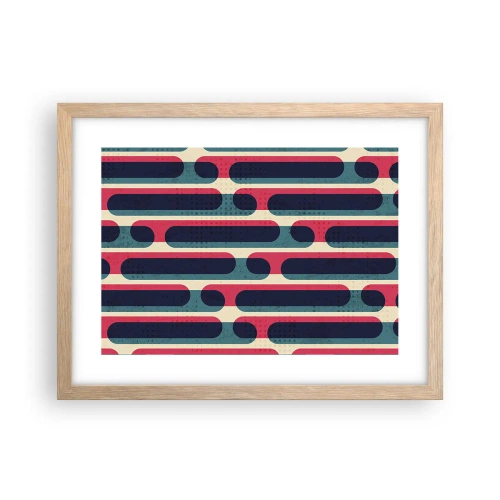 Póster en marco roble claro - Profundidad y relieve - 40x30 cm