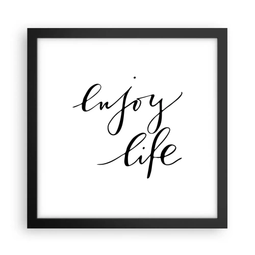 Póster en marco negro - Nada que añadir... - 30x30 cm