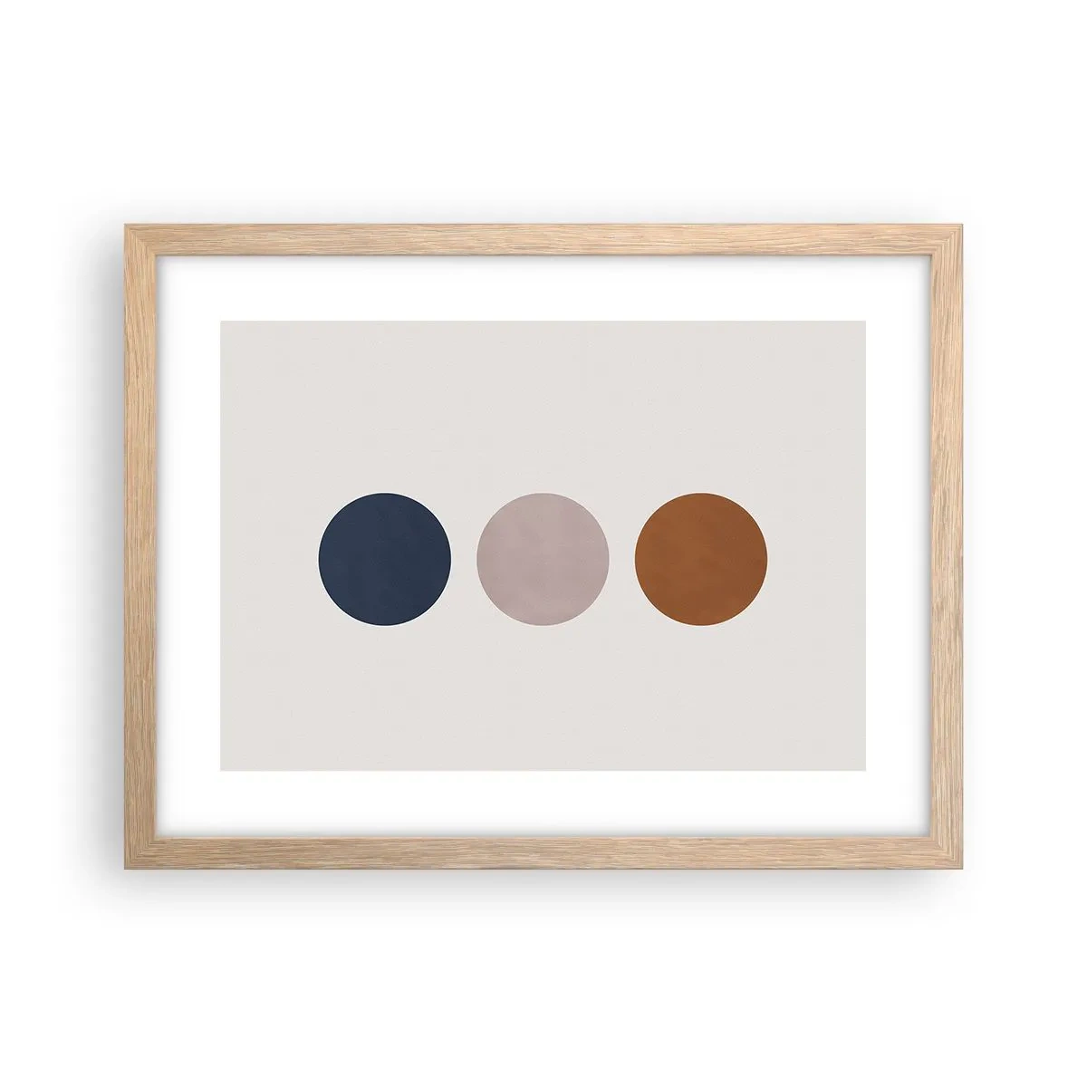 Póster en marco roble claro - Símbolo de perfección - 40x30 cm