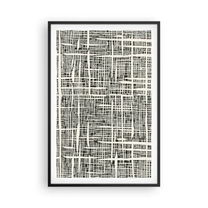 Póster en marco negro - Composición del tejido - 61x91 cm