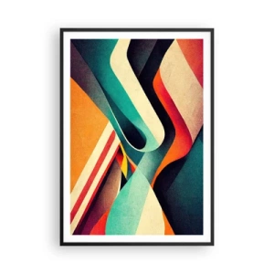 Póster en marco negro - Composición intensa - 70x100 cm