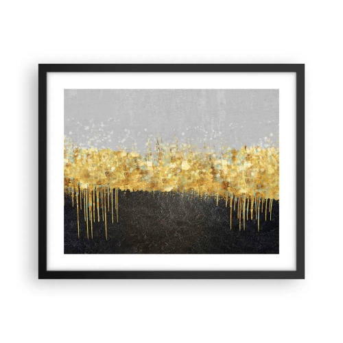 Póster en marco negro - Hacia arriba y hacia abajo - 50x40 cm