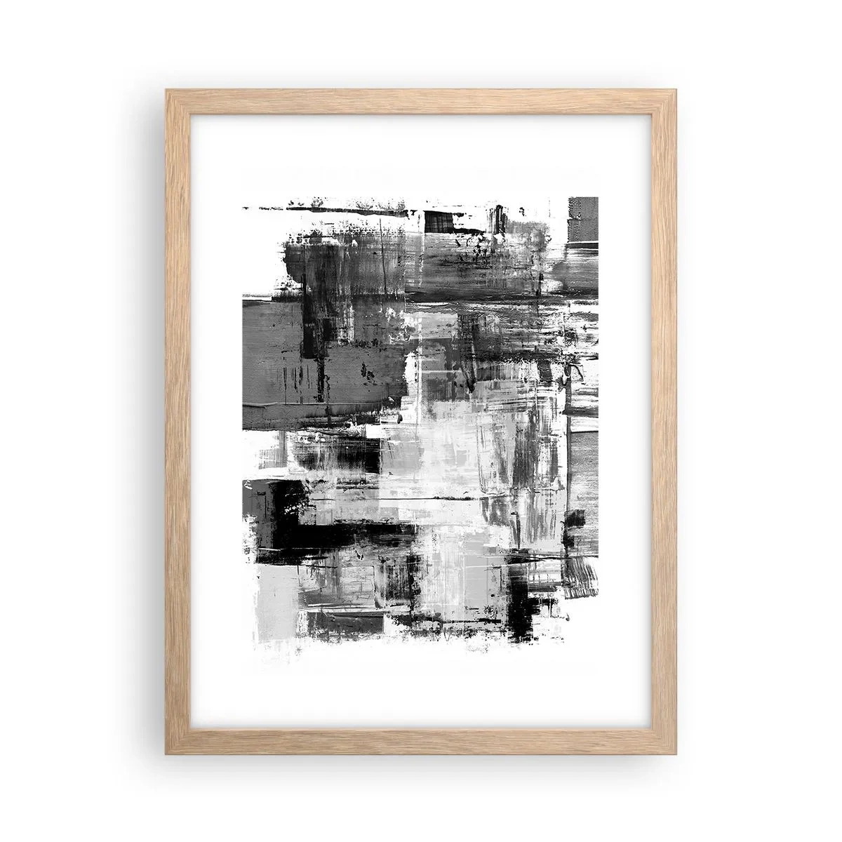 Póster en marco roble claro - El gris es hermoso - 30x40 cm