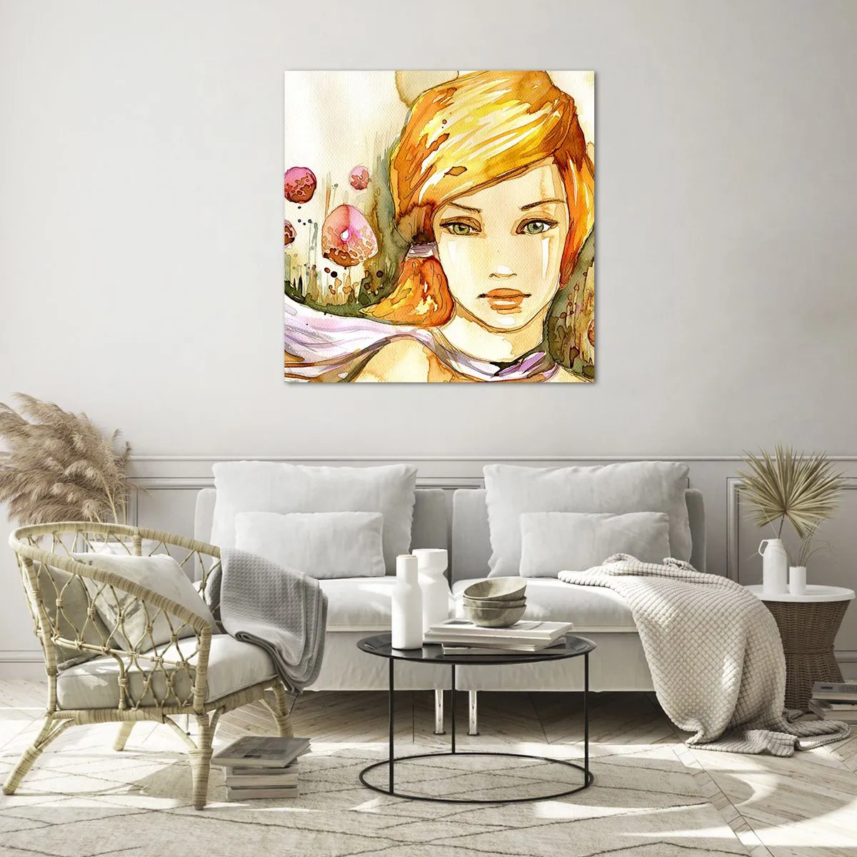 Cuadro sobre vidrio - Impresiones sobre Vidrio - Una mirada que calma el alma - 60x60 cm