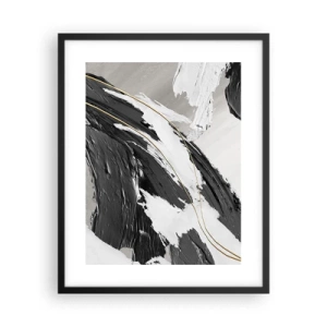 Póster en marco negro - Abstracción con estilo - 40x50 cm
