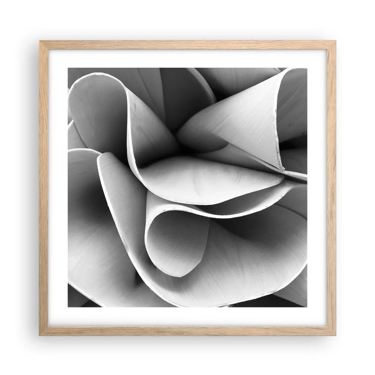 Póster en marco roble claro - Sucede en el espacio - 50x50 cm