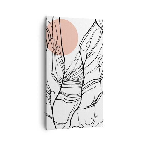 Cuadro sobre lienzo - Impresión de Imagen - En una red de ramas - 45x80 cm