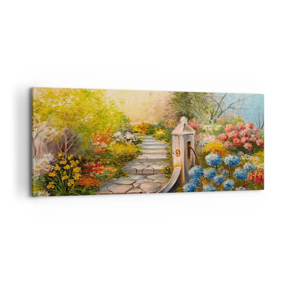 Cuadro sobre lienzo - Impresión de Imagen - En plena floración - 100x40 cm