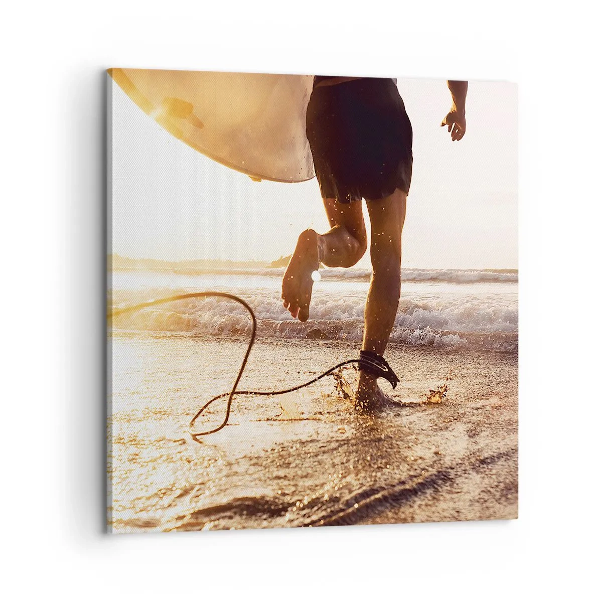 Cuadro sobre lienzo - Impresión de Imagen - Para enfrentar la ola - 60x60 cm